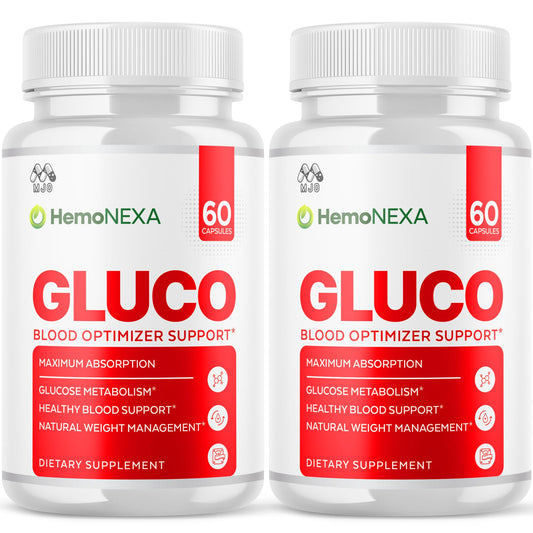 MJO HemoNexa bottle front showing natural formula for daily wellness