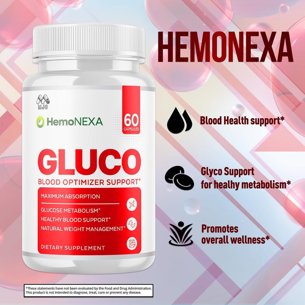 Closeup of MJO HemoNexa capsules showcasing natural ingredients