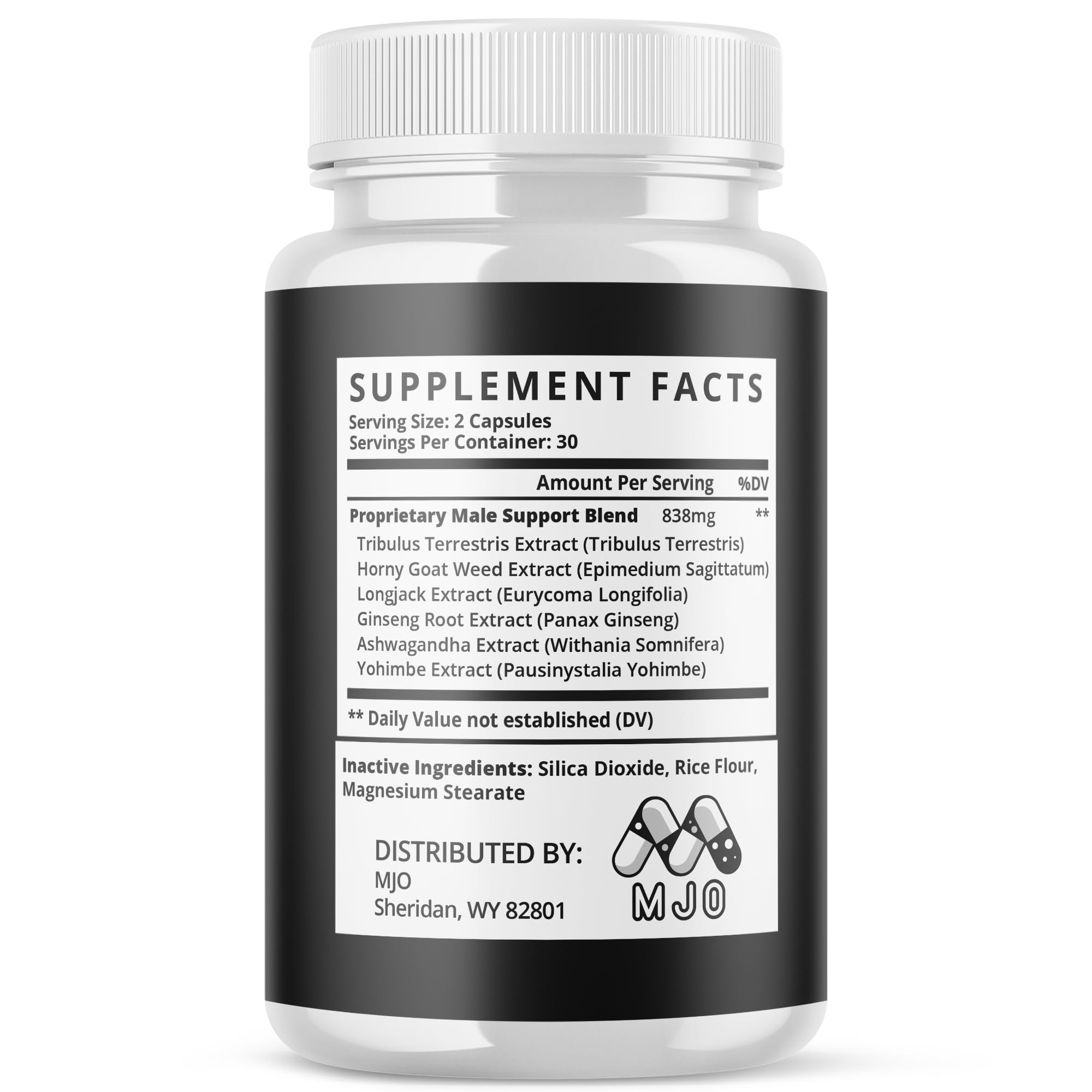MJO IronBoost capsules pair-visual showing 60 capsules per bottle