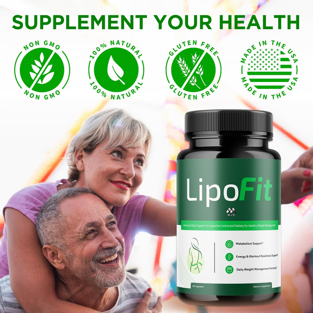 MJO Lipo Fit Capsules ingredients closeup showcasing natural vitamins and extracts