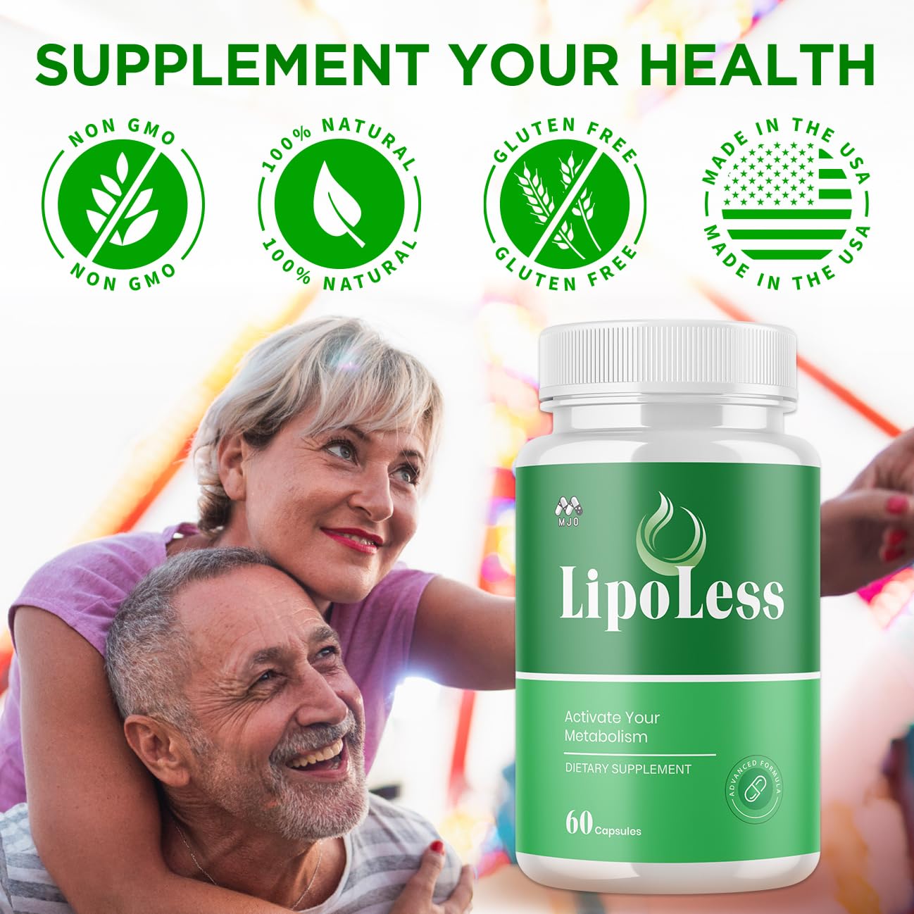 MJO Lipoless active-use image suggests consistency supports an active lifestyle