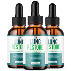MJO Lung Restore Drops bottle showing premium formula for daily lung wellness support