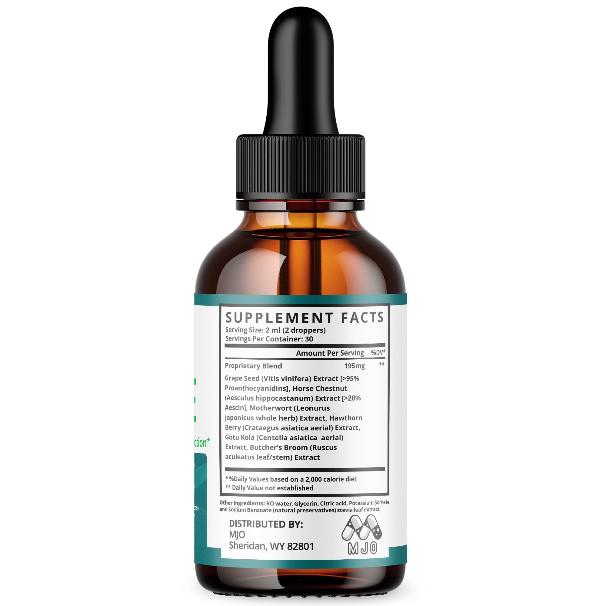 MJO Lung Restore Drops natural ingredients visual highlighting all-natural formula
