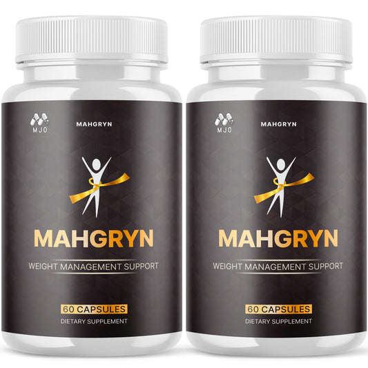 MJO Mahgryn capsules 2-pack front view for daily wellness support.