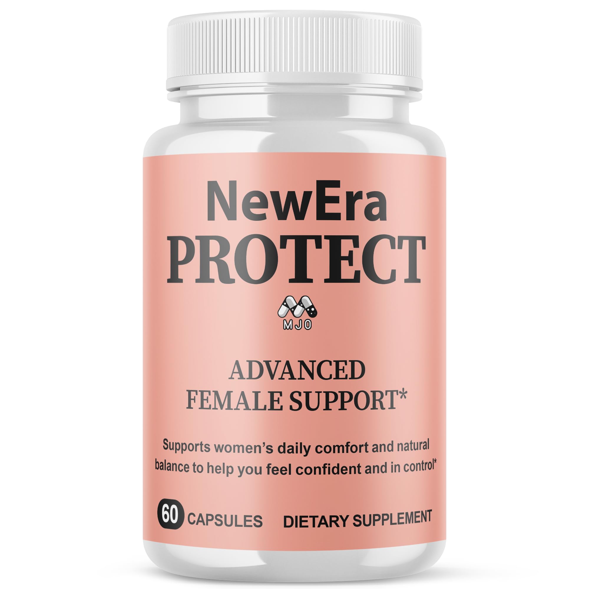 MJO New Era Protect capsules bottle front view for daily wellness support