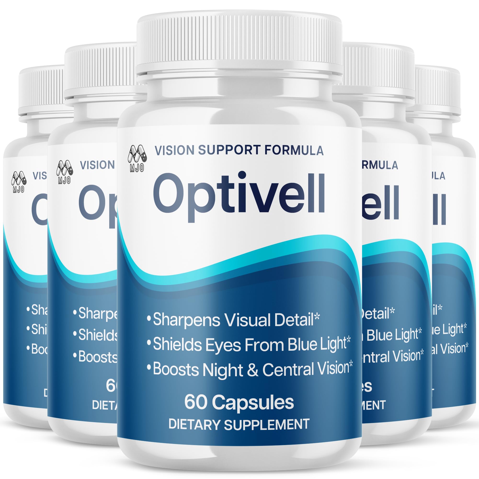 MJO Optivell Eye Capsules bottle shown for easy daily use and natural support.