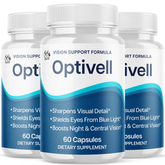 MJO Optivell Eye Capsules front view, all-natural vision support for daily use