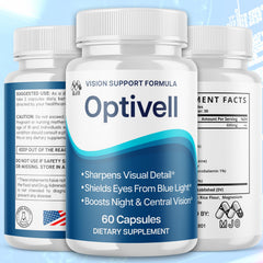 MJO Optivell Eye Capsules gluten-free label highlights natural ingredients
