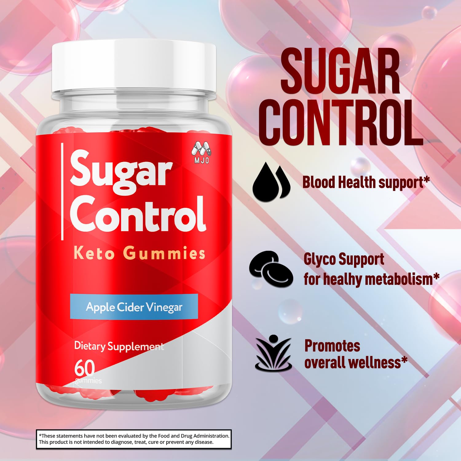 MJO SugarControl gummies on hand for easy daily routine