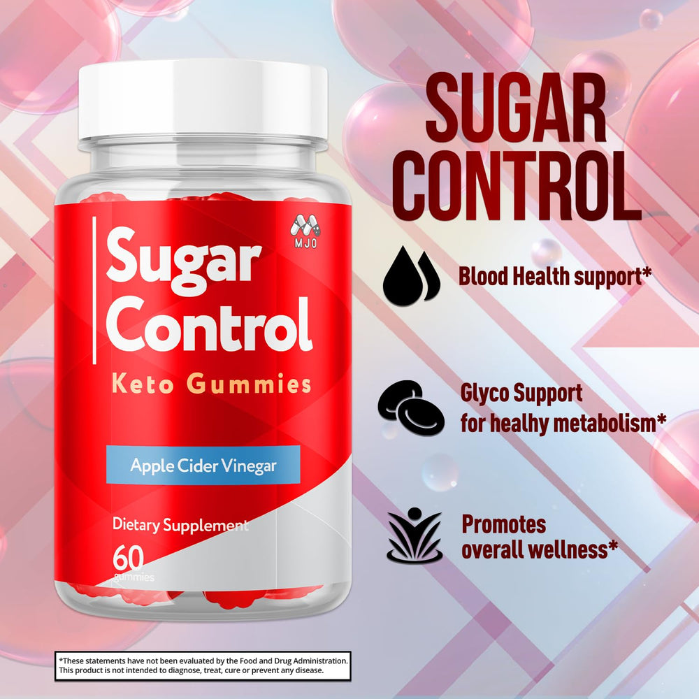 MJO SugarControl nutrition facts panel, showing vitamin blend for daily wellness.