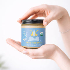 MJ's Herbals organic olive oil base highlighted for skin conditioning