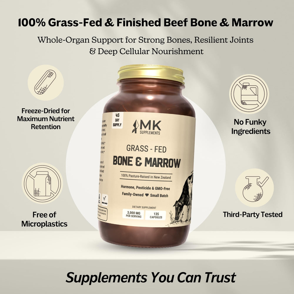 MK Supplements 3,000 mg per serving highlights robust mineral content.