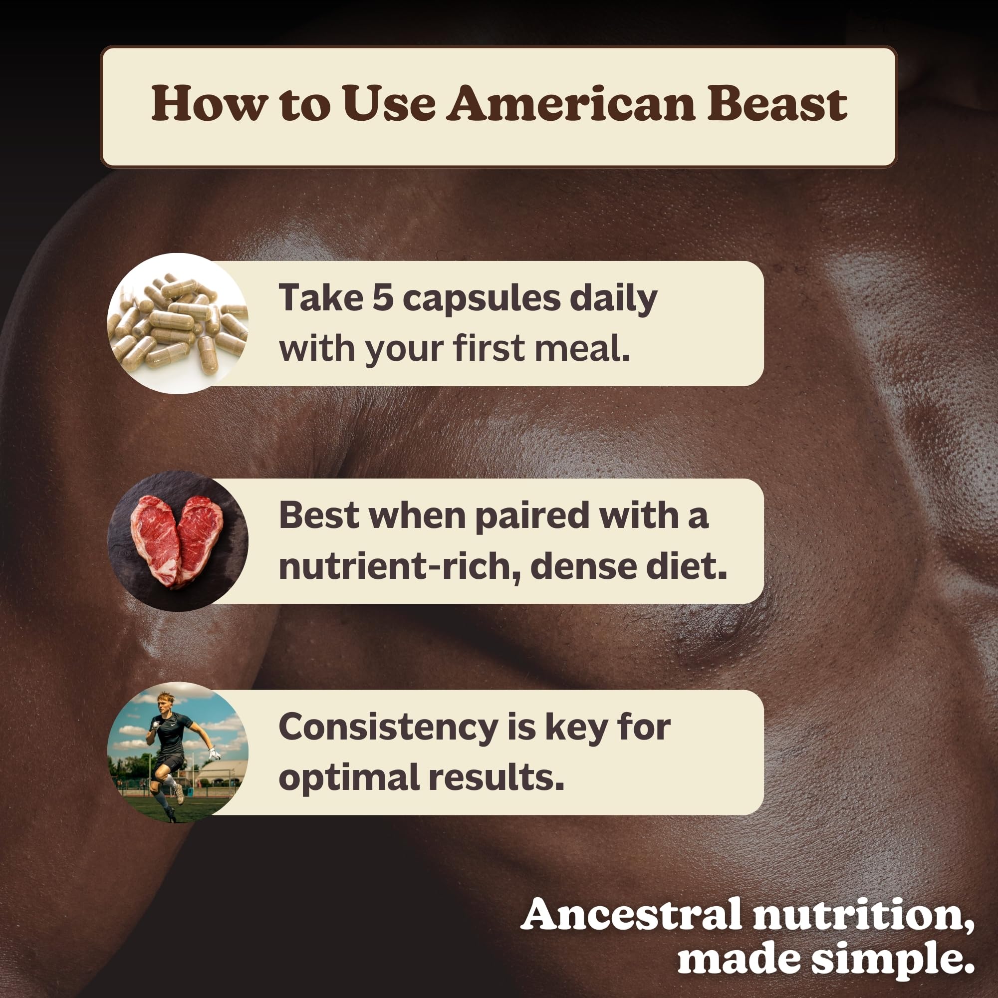 MK Supplements American Beast athlete using product after workout