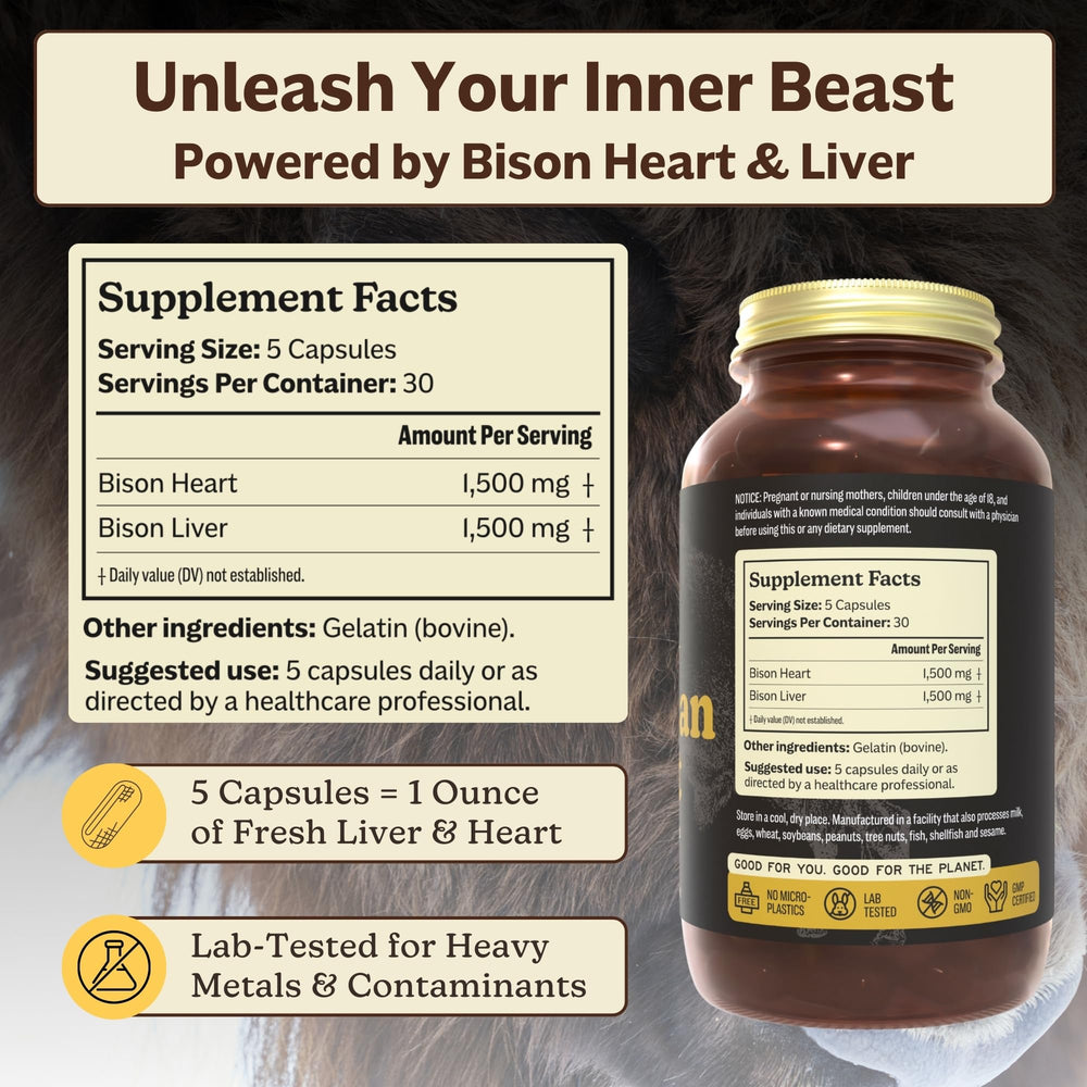 MK Supplements American Beast nutrition panel on bottle shows key nutrients