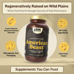 MK Supplements American Beast freeze-dried organs close-up, nutrient-dense texture