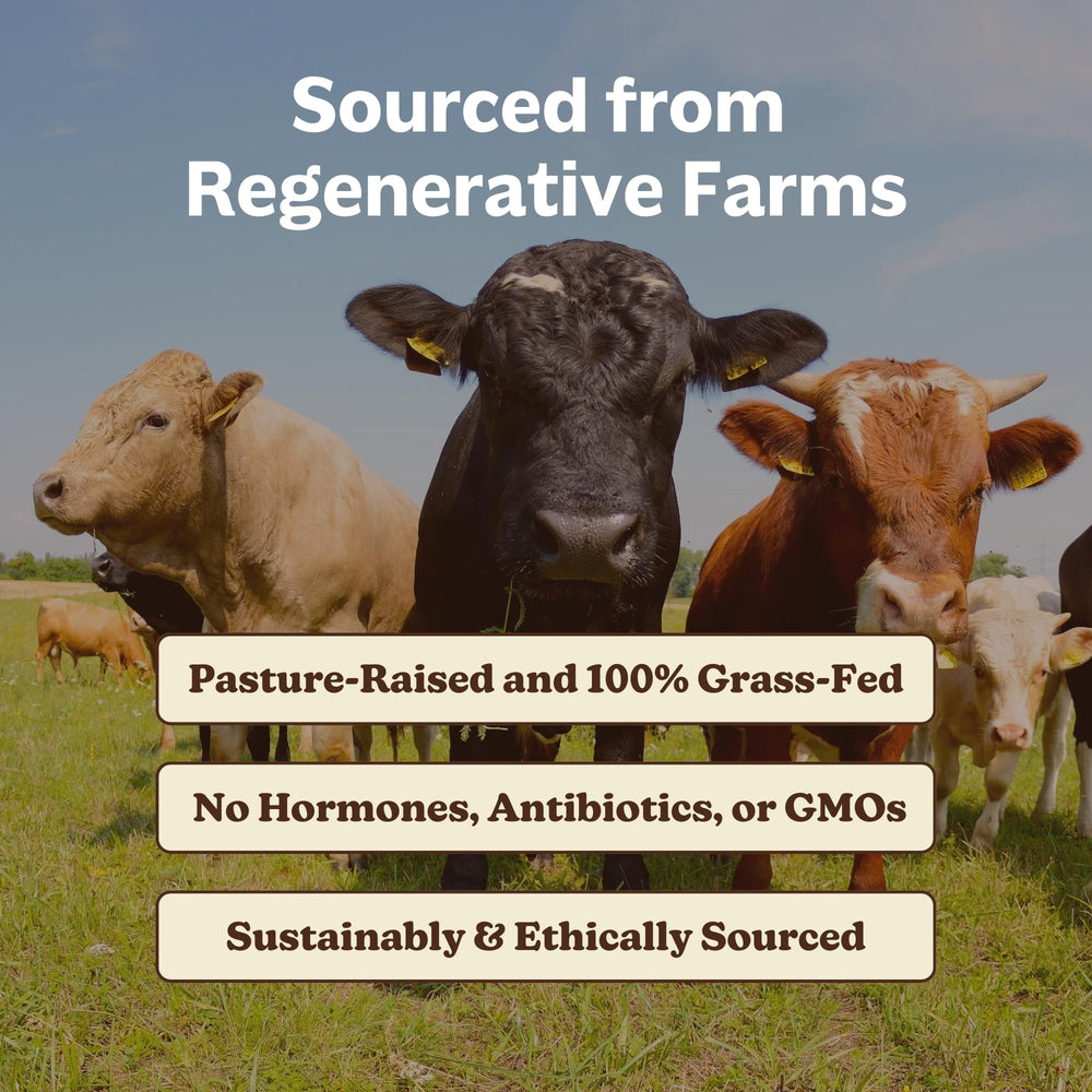 MK Supplements grass-fed, grass-finished cattle provide natural nutrition.