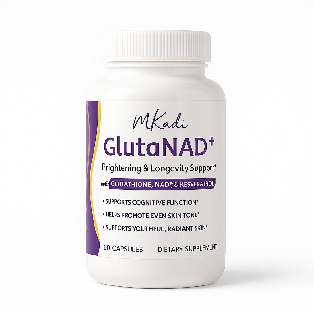 MKADI GlutaNAD+ capsules for brighter, even-looking skin