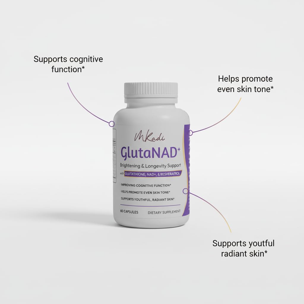 MKADI GlutaNAD+ capsules supporting daily energy