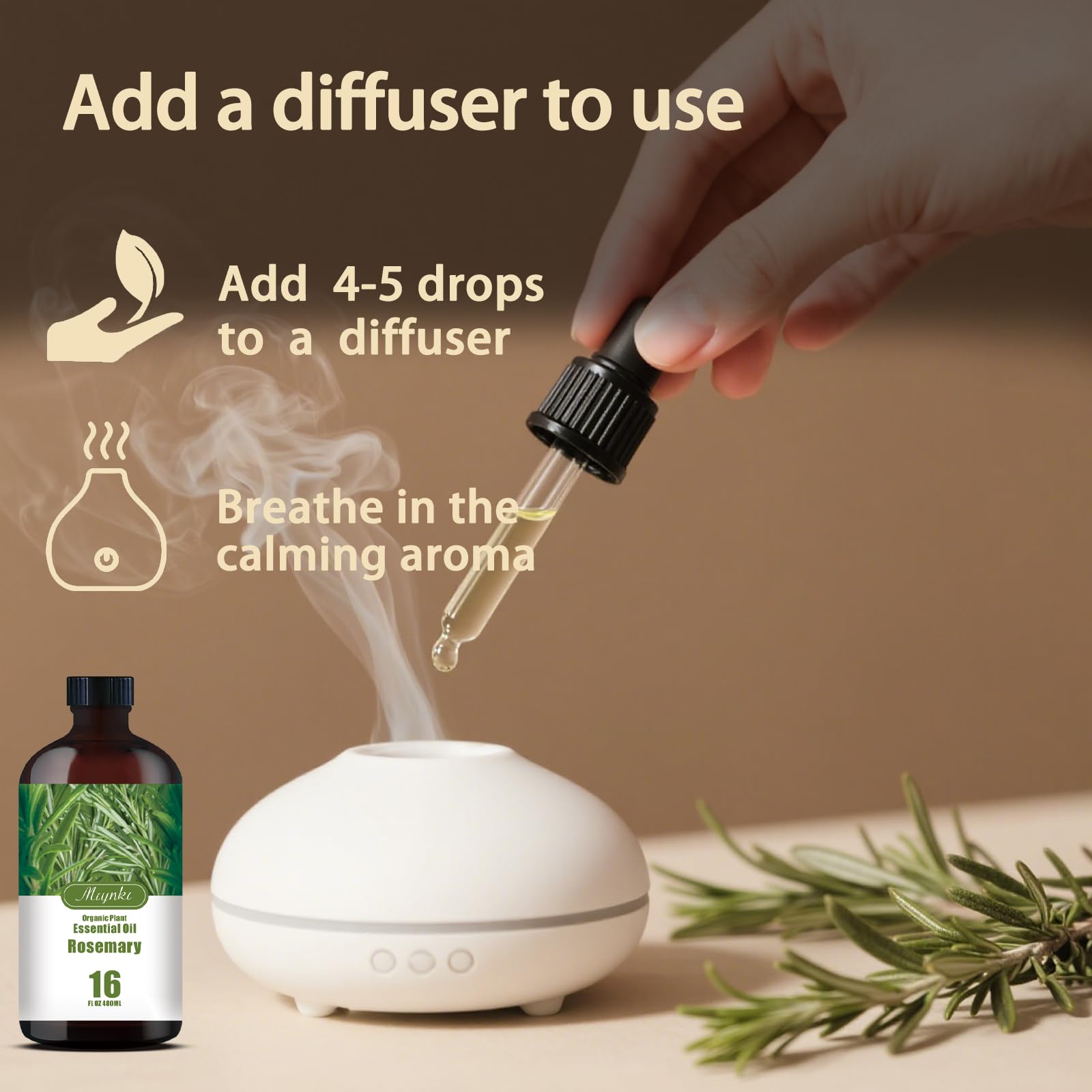 MLYNKL Rosemary fragrance for bath bombs provides spa like scent