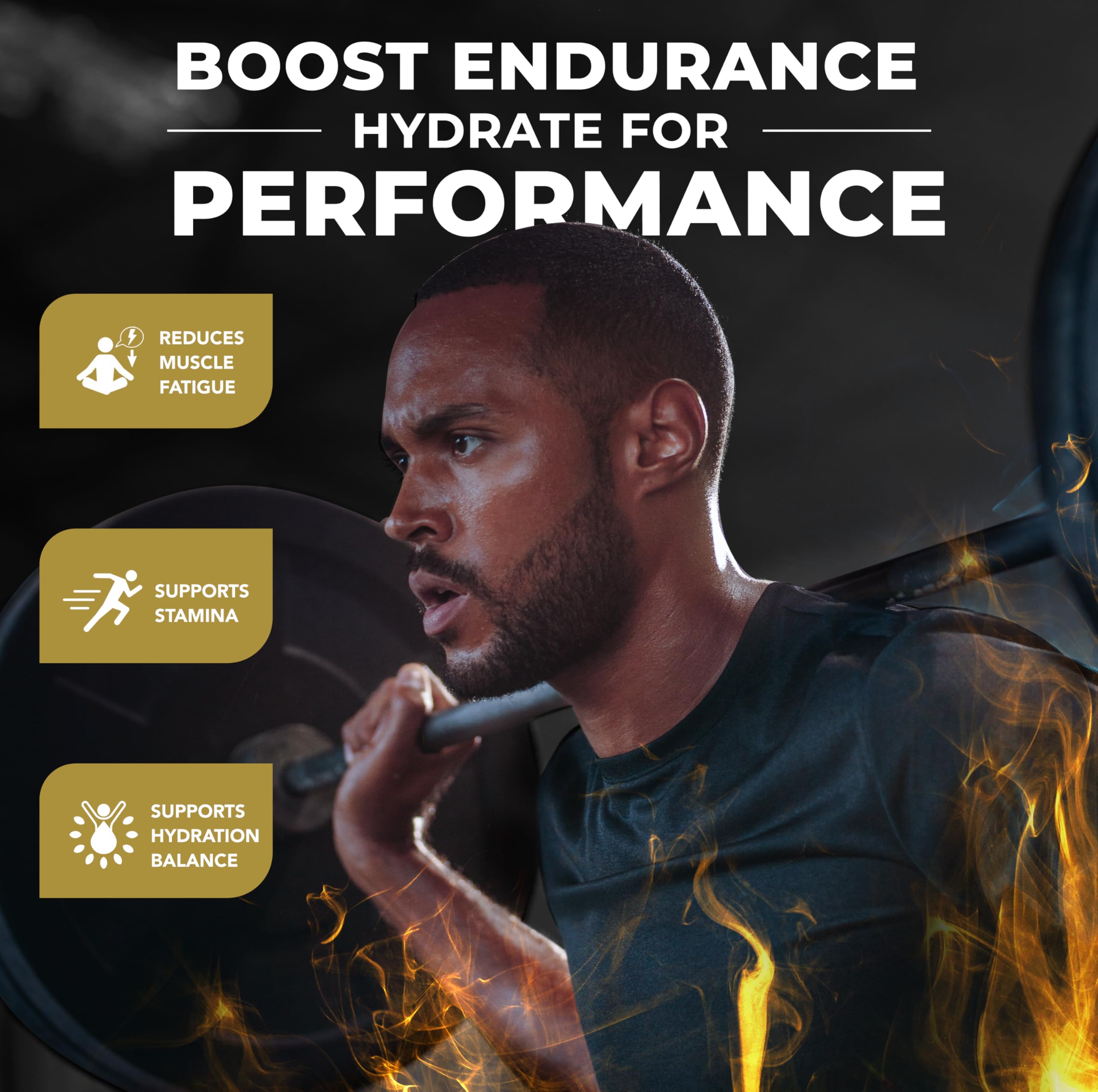 MMA Nutrition HRDWRK bottle back label highlights keto-friendly, zero-calorie electrolytes