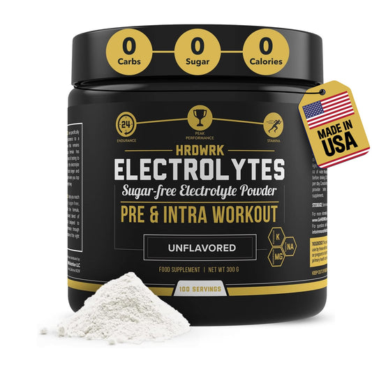 MMA Nutrition HRDWRK bottle front showcases sugar-free hydration for workouts