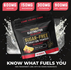 MMA Nutrition HRDWRK electrolytes powder being mixed in water for refreshing flavor