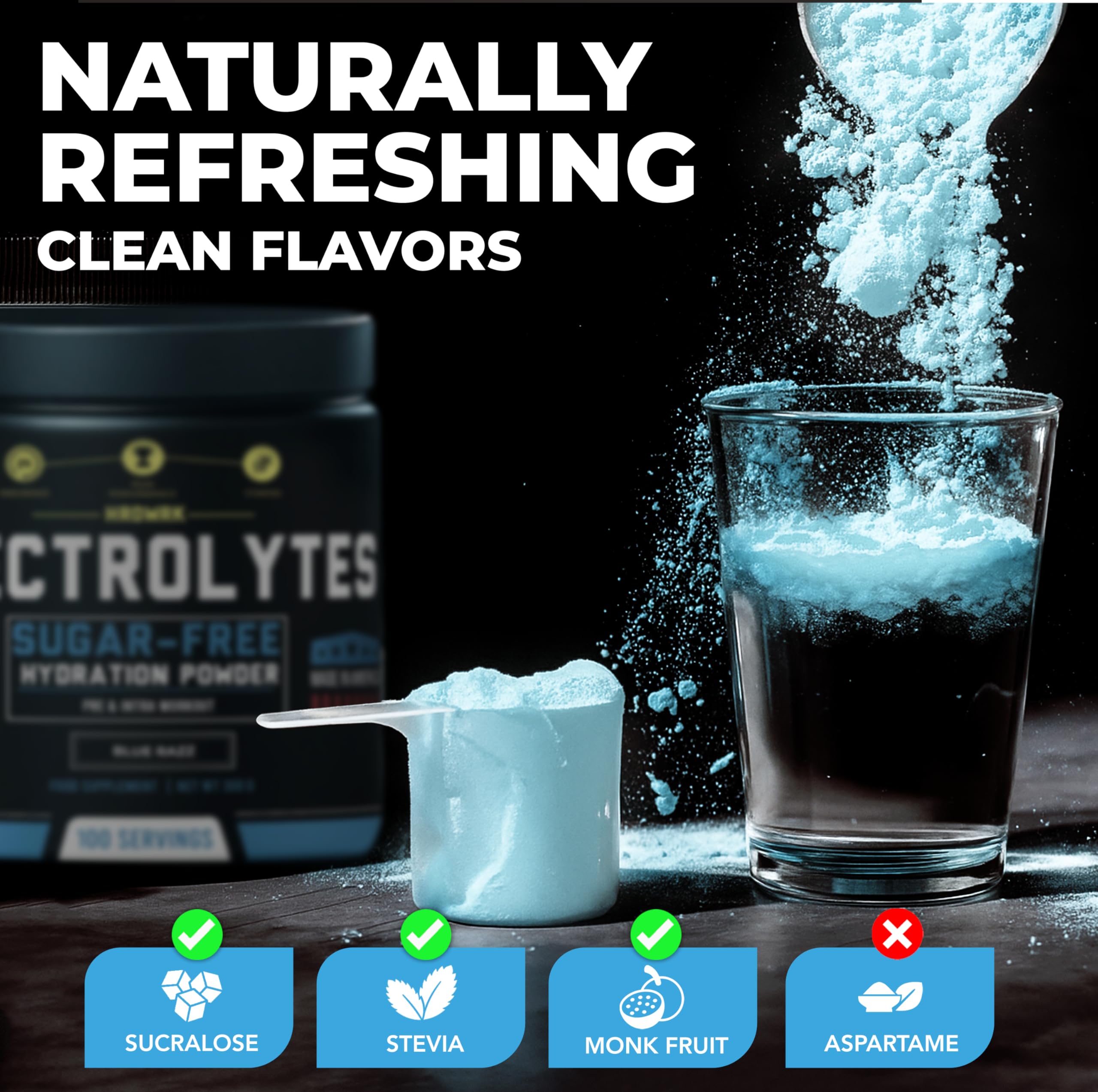 MMA Nutrition HRDWRK electrolyte blend ingredients panel