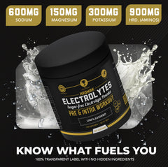 MMA Nutrition HRDWRK scoop illustrates easy measurement for precise hydration