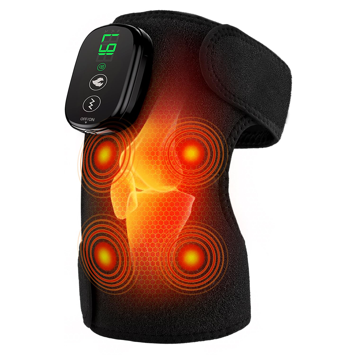 MoAcey knee massager heat module delivers targeted warmth for knee comfort