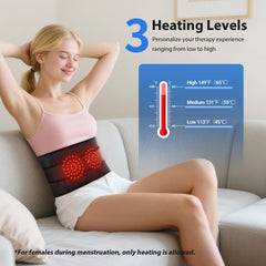MoAcey massager with temperature control offers three heat levels.