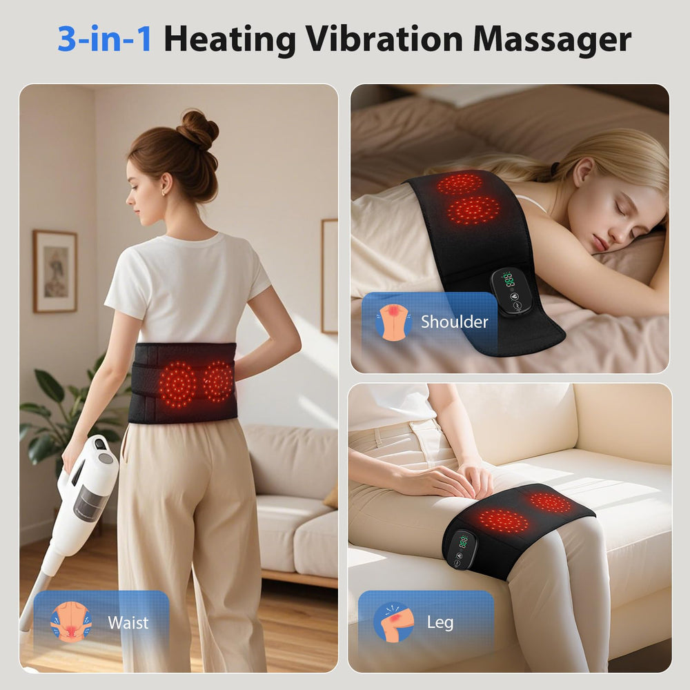 MoAcey massager provides three vibration modes for customizable relief.