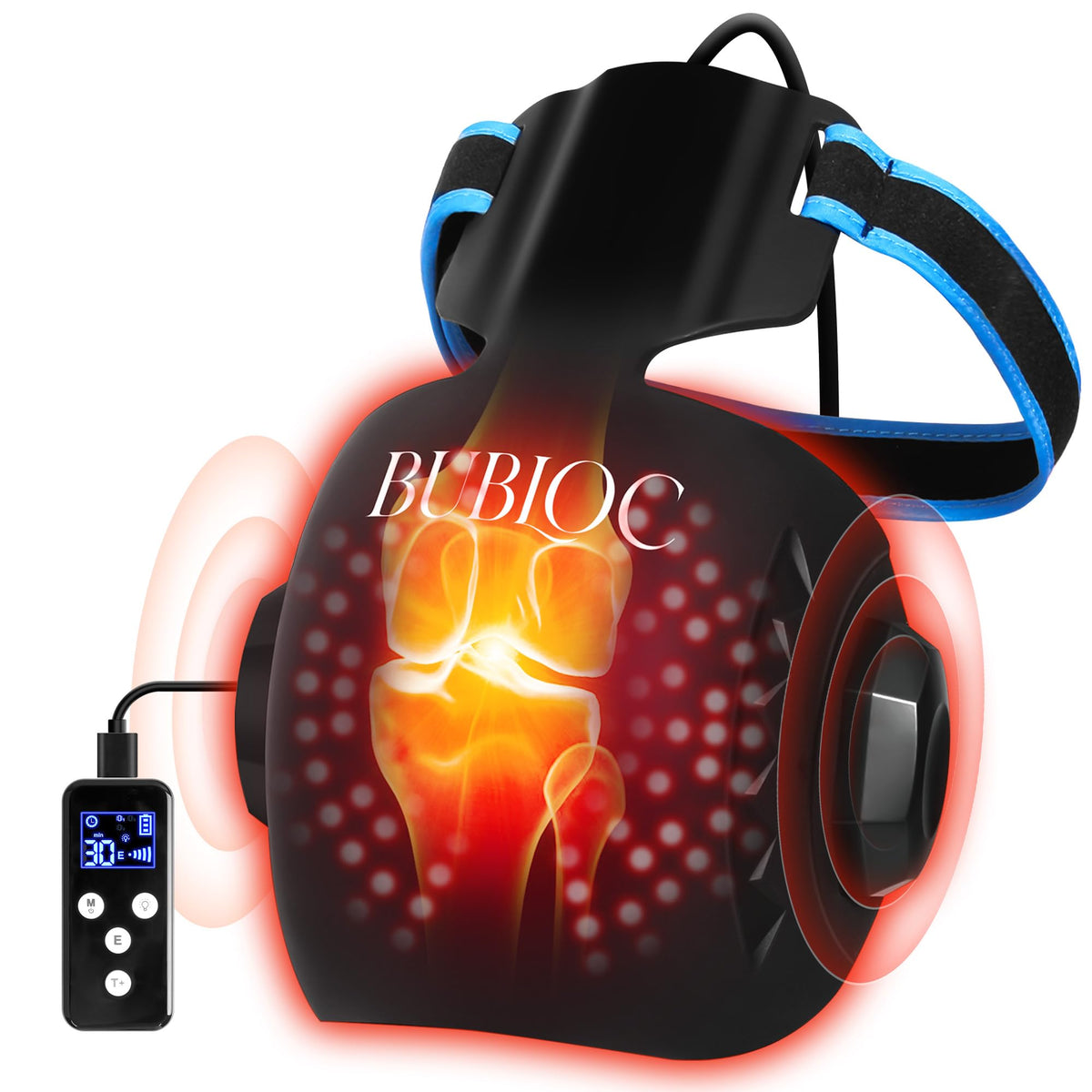 MOCKPOSE red light knee therapy device with dual wavelengths for deeper tissue support