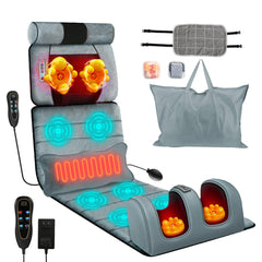 Moclever full body massage mat targets back points for targeted relief and relaxation.