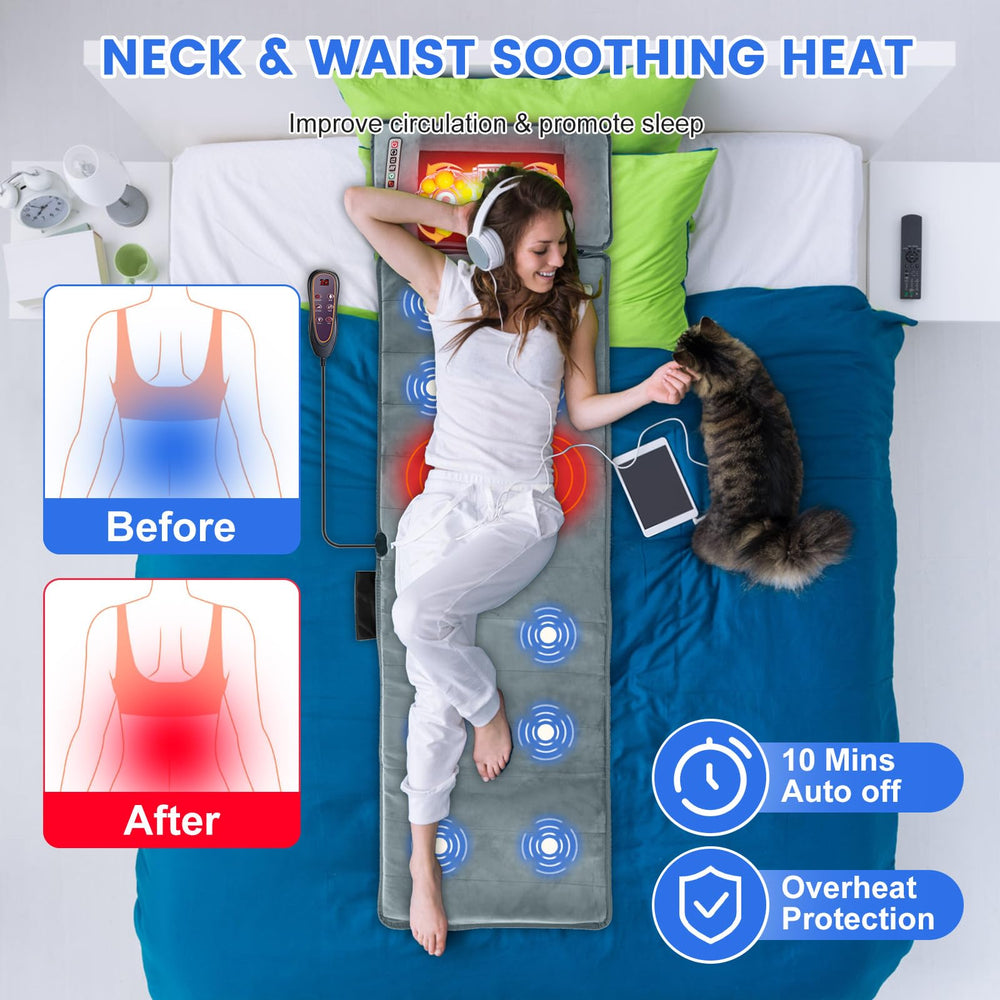 Moclever neck massager 20-node detail with rotating heads for kneading