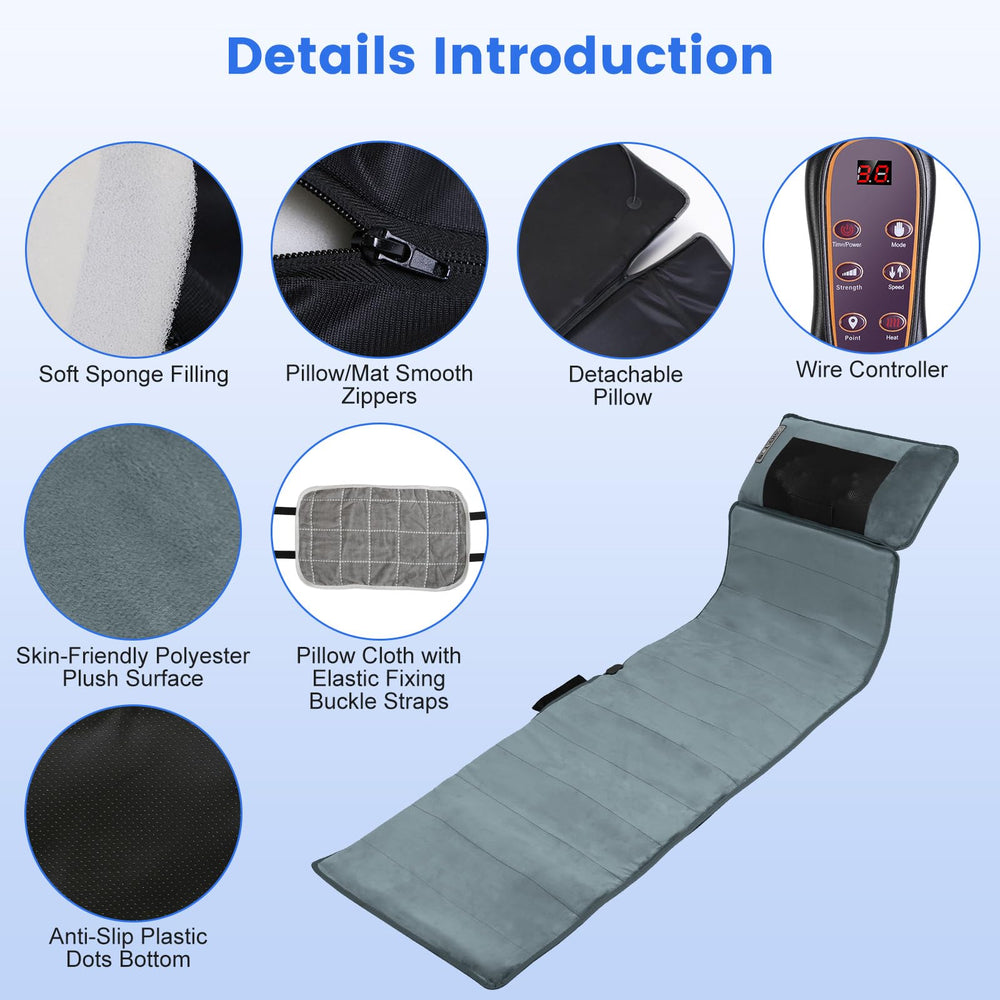 Moclever non-slip bottom securing mat on bed for stable use