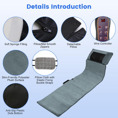 Moclever non-slip bottom securing mat on bed for stable use