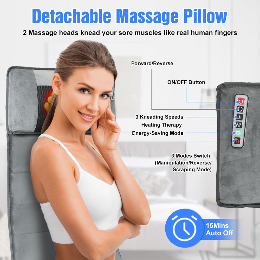 Moclever ultra-soft plush cover adds comfort during sessions.