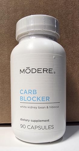 Modere Carb Blocker bottle back label showing usage details.