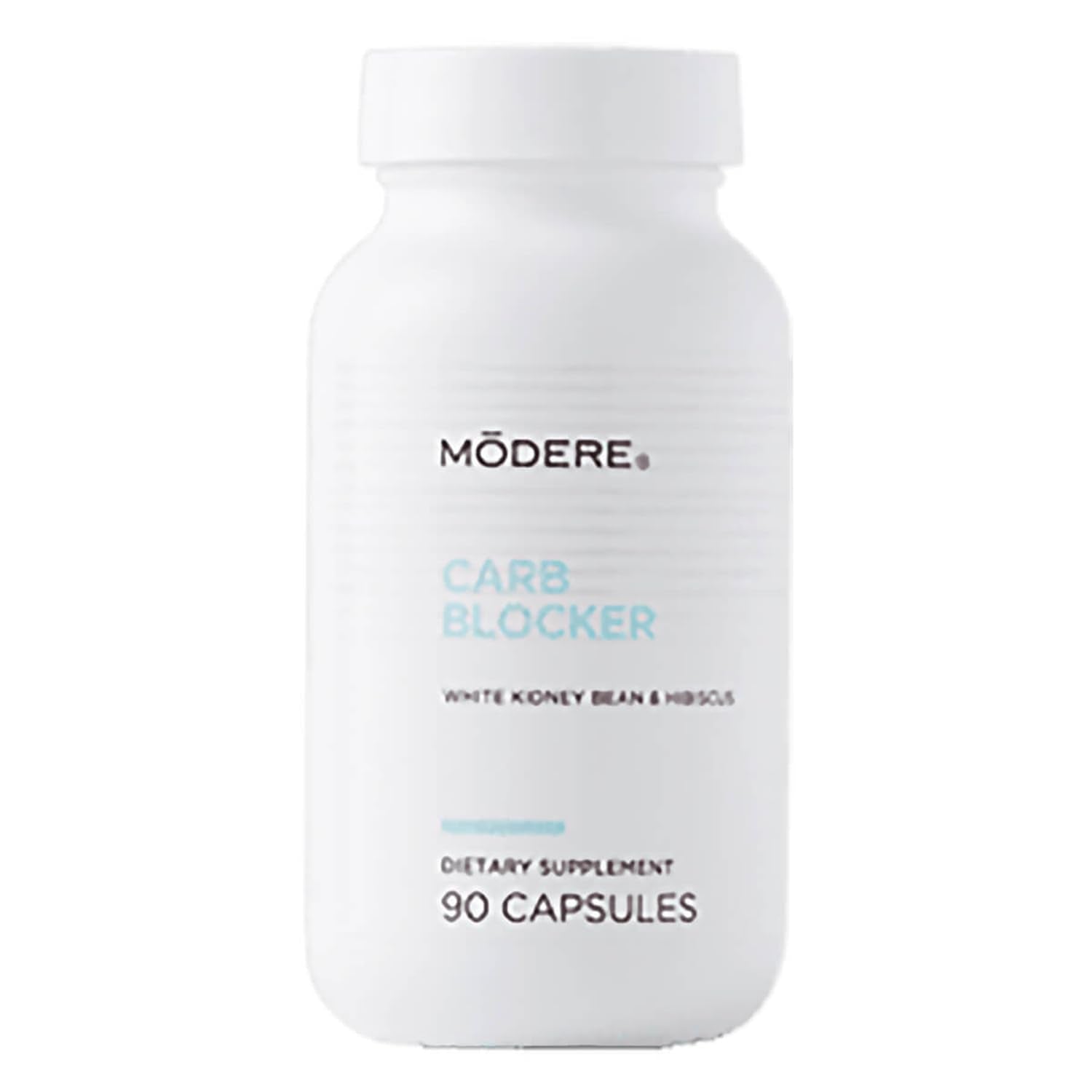 Modere Carb Blocker bottle front view for easy daily use and on-the-go routines.
