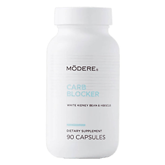 Modere Carb Blocker bottle front view for easy daily use and on-the-go routines.