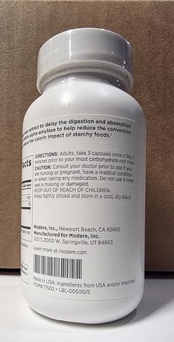 Close-up of Modere Carb Blocker capsules highlighting simple daily intake.