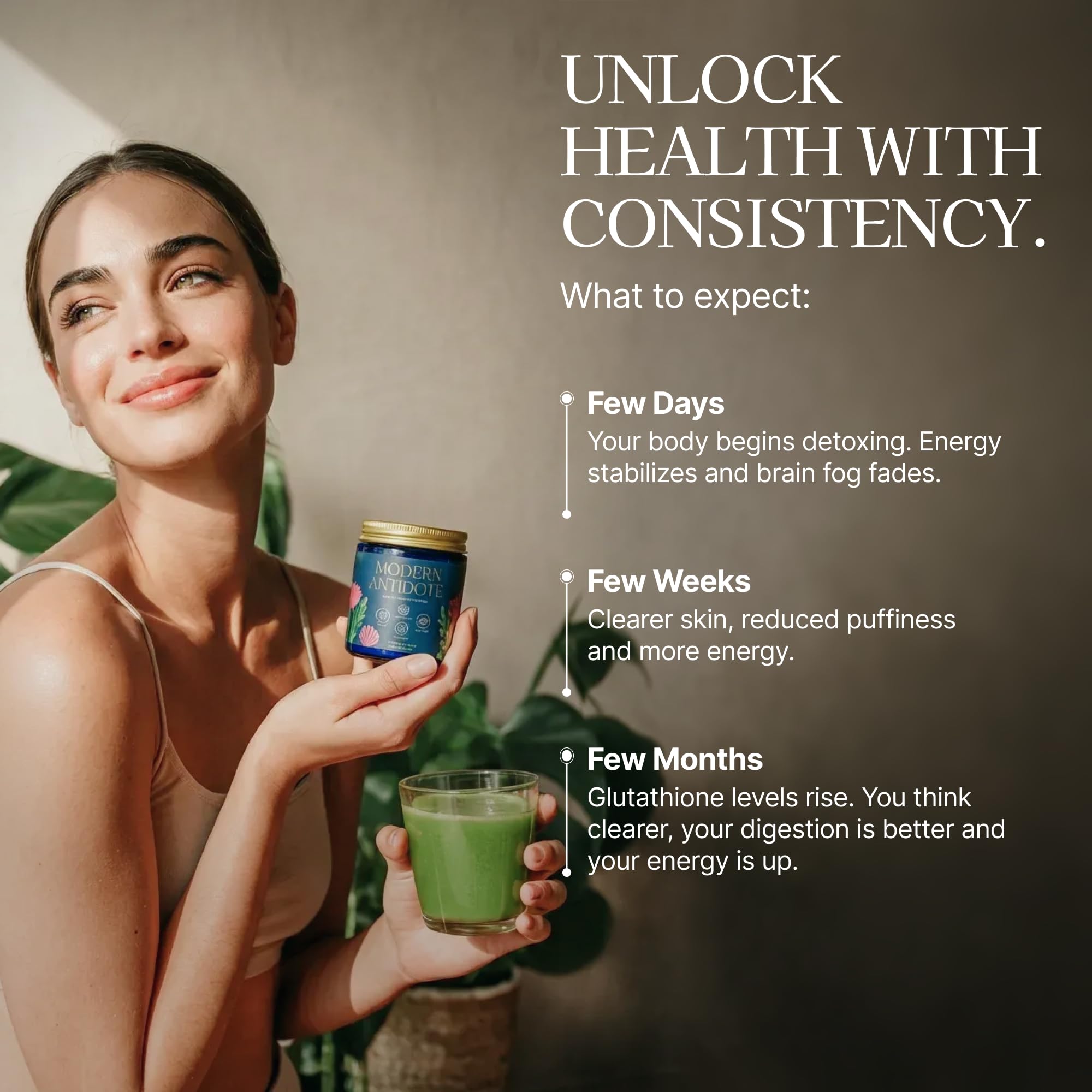 Modern Antidote Modern Toxin Detox Powder ingredients panel on label