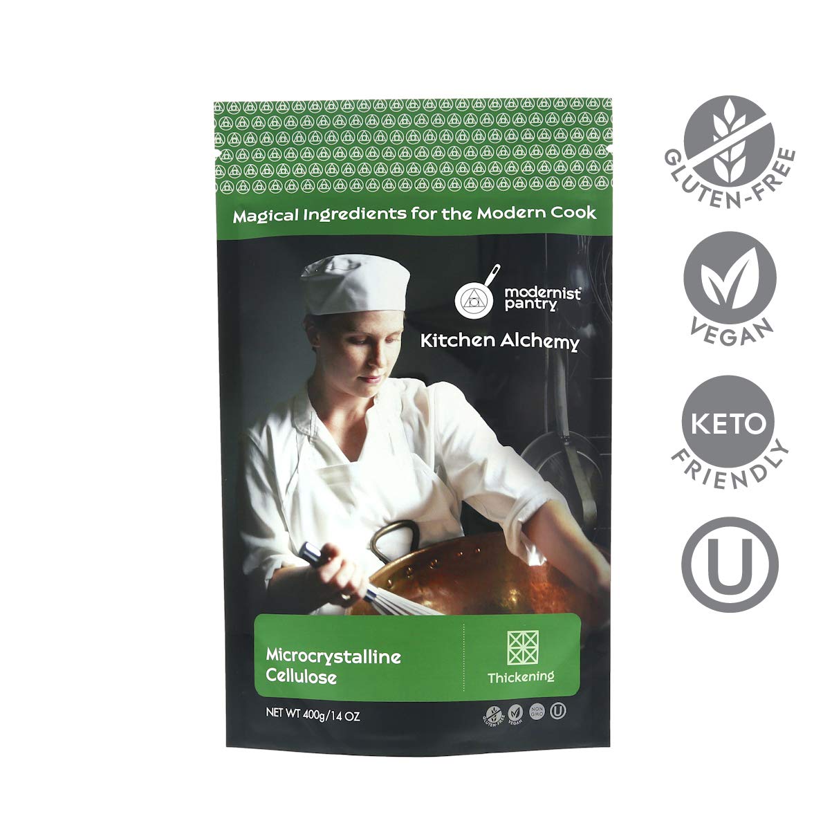 Modernist Pantry MCC powder with scoop ideal for anti-caking and texture enhancement