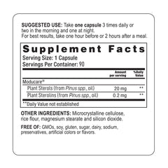 Moducare plant sterols close-up highlighting the 100:1 ratio for balanced immunity.