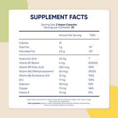 Moerie biotin and minerals blend showcased for hair follicle health support.