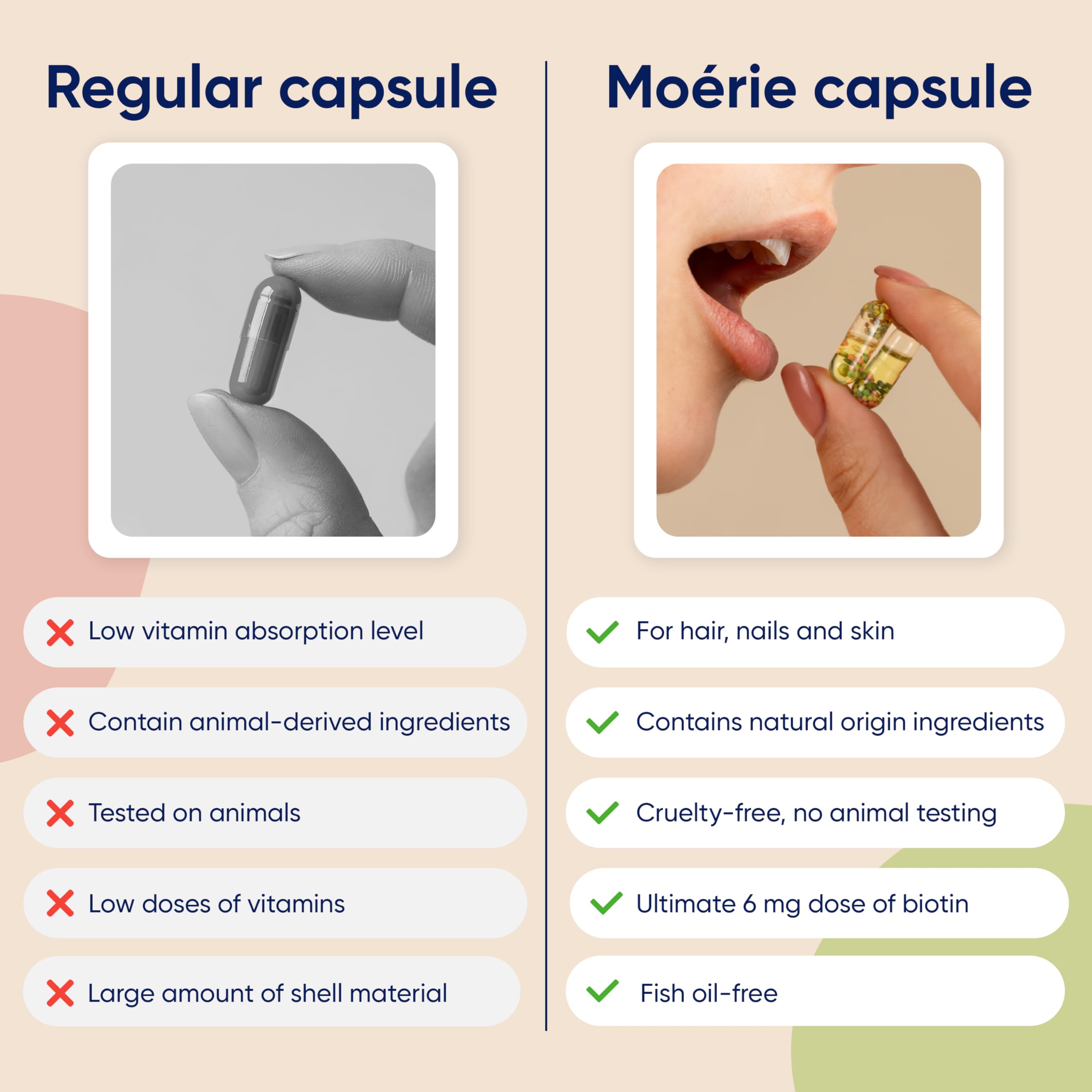 Moerie USA-made packaging emphasizes quality and ingredient visibility.