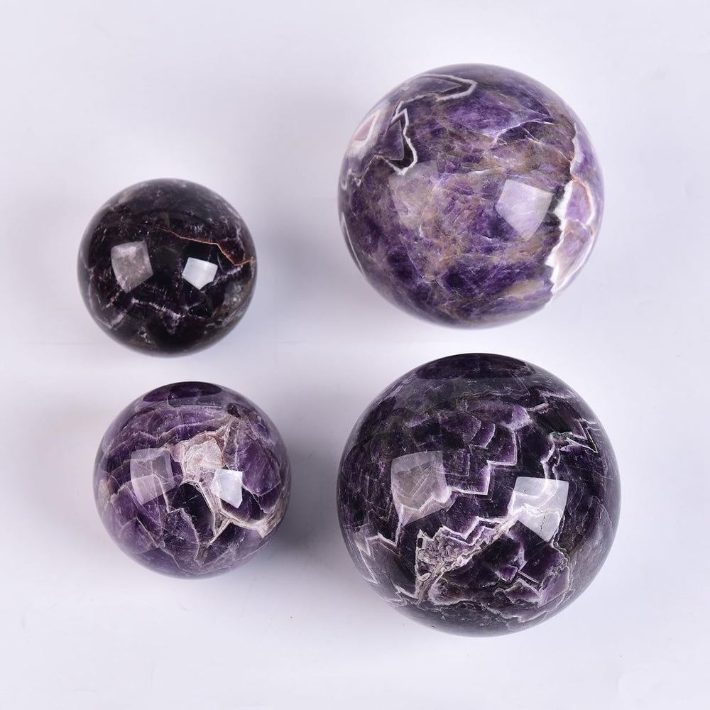MOGEMT amethyst ball on desk used for study focus and mindful ambiance