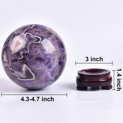 MOGEMT amethyst ball gift packaging ideal for housewarmings and special occasions
