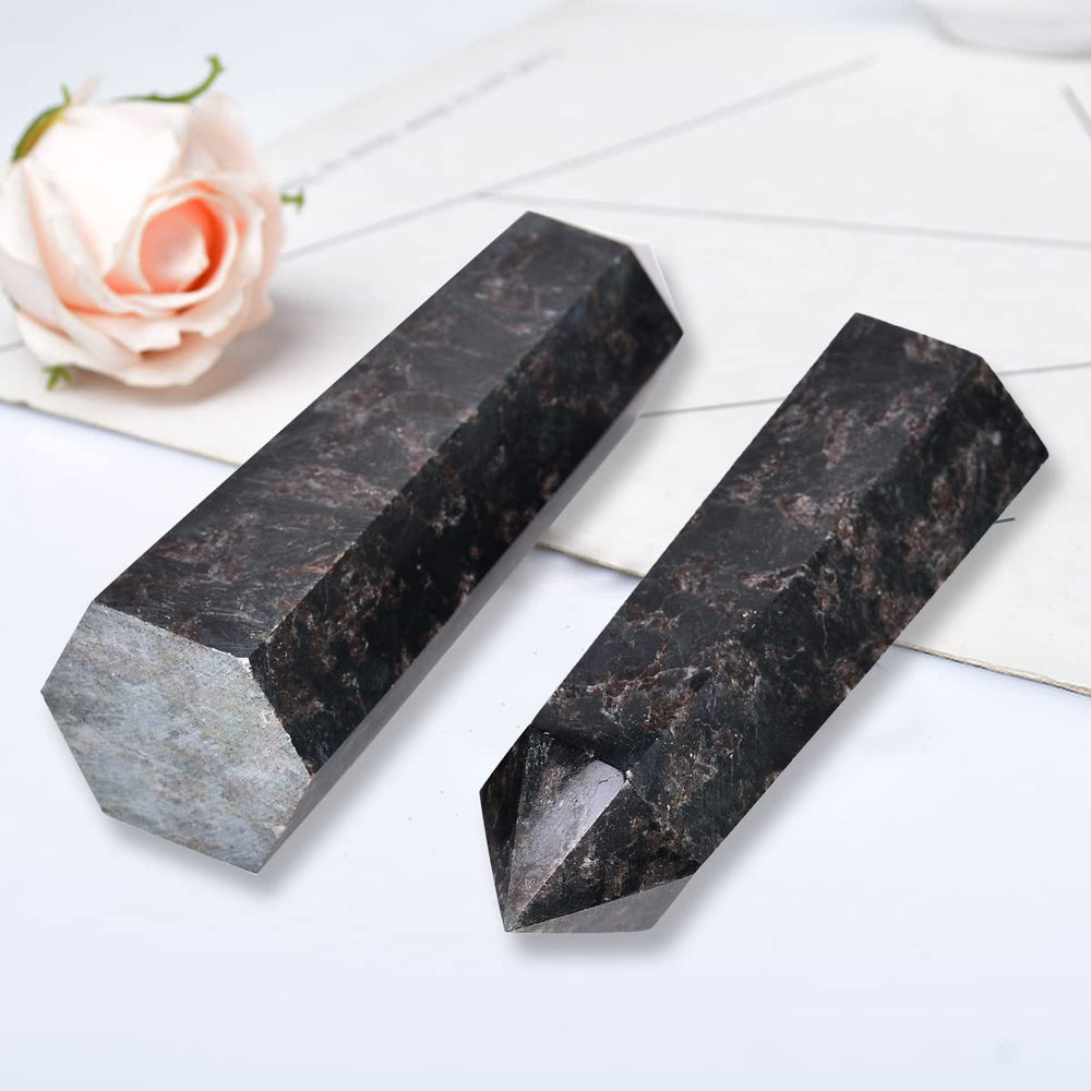 MOGEMT Astrophyllite Obelisk makes a thoughtful gift for crystal lovers.