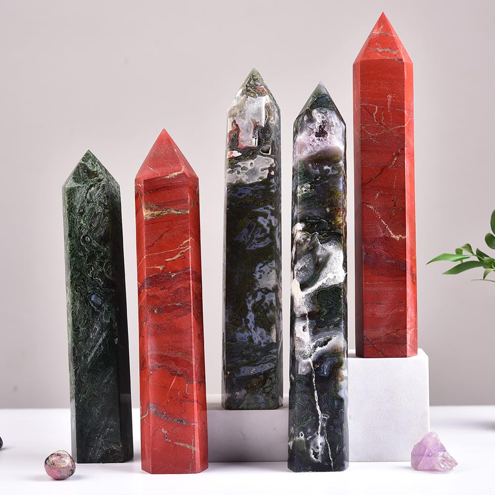 MOGEMT Gift-ready crystal tower ideal for crystal enthusiasts.